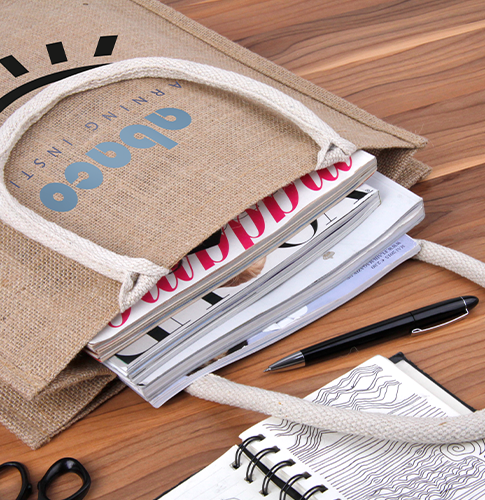 Jutetasche bedruckt mit Logo