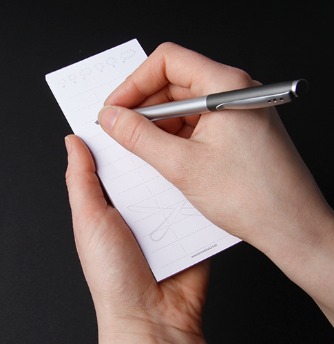 Kellnerblock gestalten Standard