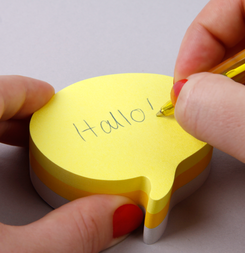 Post-it Notes Shaped bubble bedrucken lassen