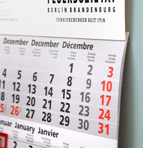 4-Monatskalender individuell bedruckt