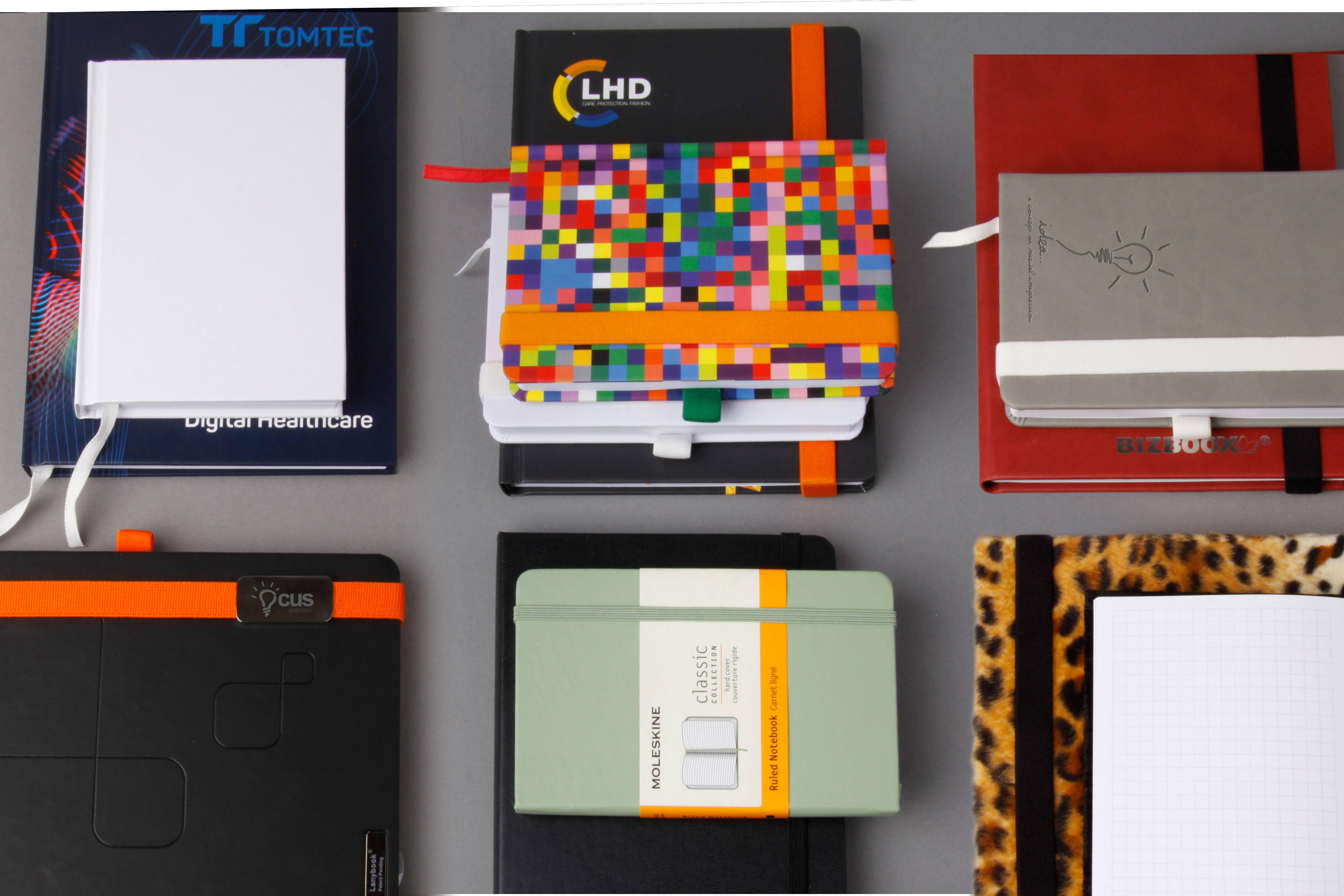 Möglichkeiten zum Notizbücher bedrucken