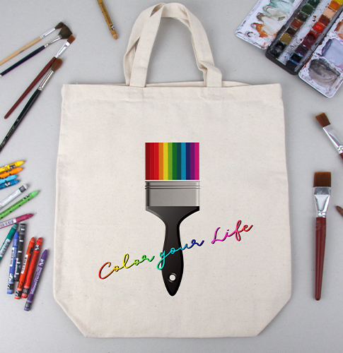 Werbetasche mit Logofarben