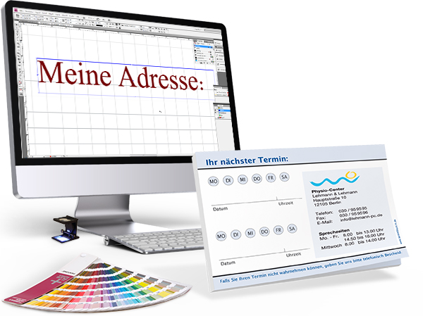 Gestaltung für Terminzettel