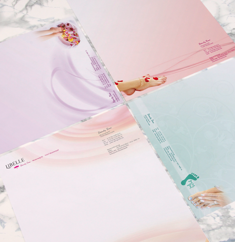 Briefpapier Fußpflege erstellen