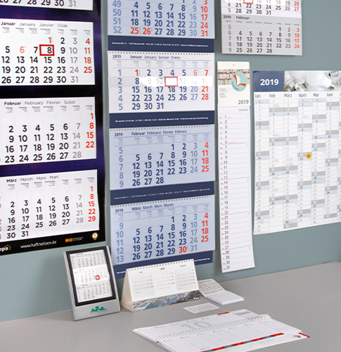 Taschenkalender und weitere Werbekalender