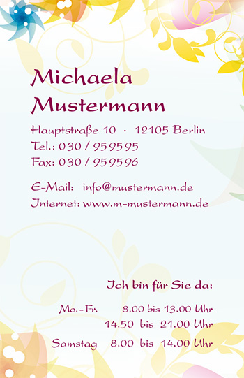 Visitenkarte "Thai Magic"