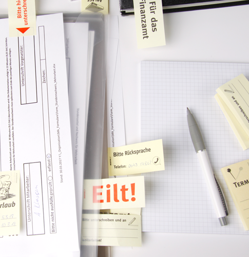 Haftnotizen mit eigenem Text bedrucken