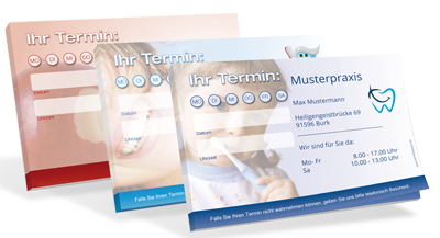 Terminzettel Zahnarzt