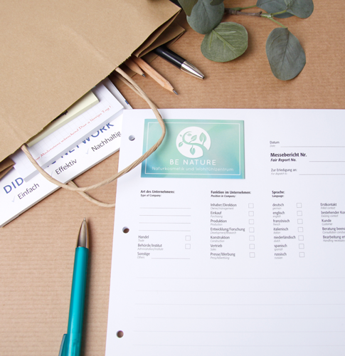 Messeberichtblock A4 liniert