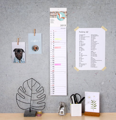 Streifenkalender bedrucken