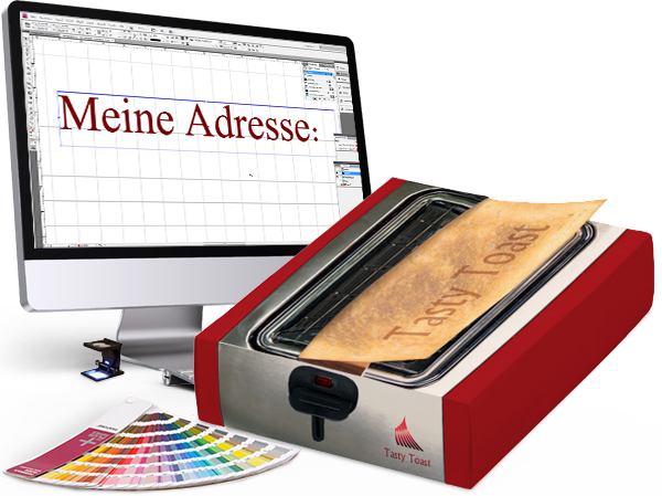 Gestaltung für Haftnotizspender mit bedruckter Haftnotiz