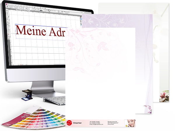 Gestaltung für Briefpapier