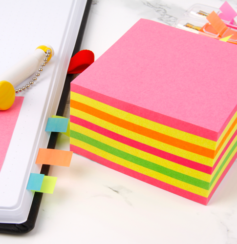 Post-it Haftnotiz Würfel Color bedrucken