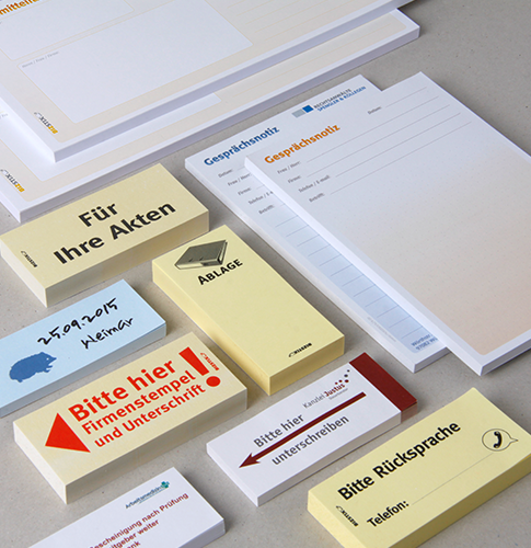 notizblock24 individuell Haftnotizen online gestalten