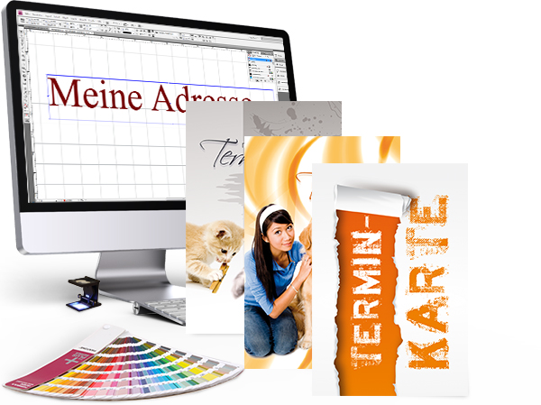 Gestaltung für Terminkarten