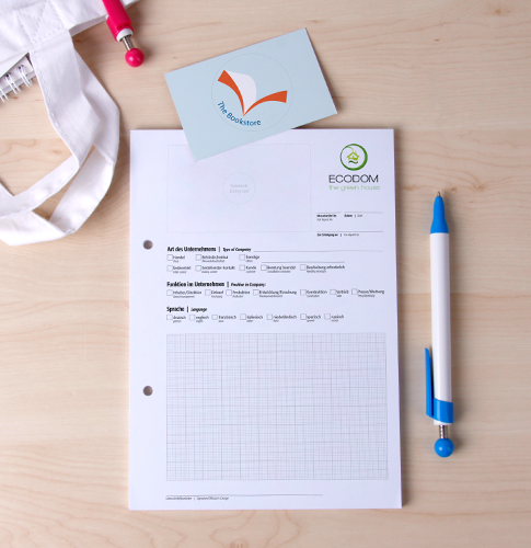 Messeberichtblock individuell millimeter-kariert