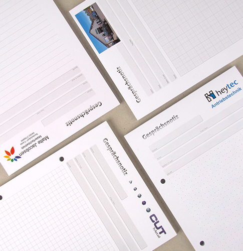 Gesprächsnotizblock A5 bedruckt