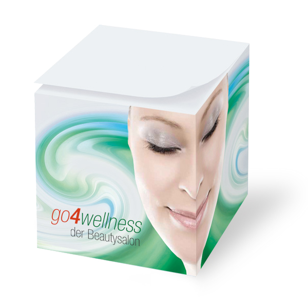 Notiz-Zettelklotz 10 x 10 x 10 cm Digitaldruck