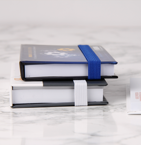 BIZSTIX® Haftnotizen Trend-Set Color in Hardcover mit Gummiband