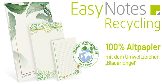 Notizblock Recycling / Naturpapier
