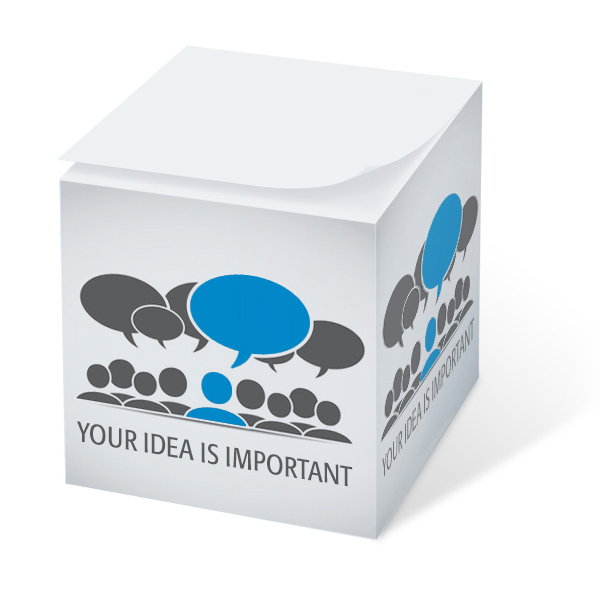 Notiz-Zettelklotz 9 x 9 x 9 cm