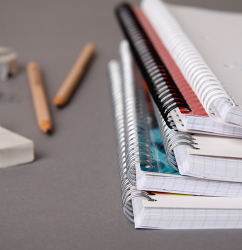 College- und Spiralblock