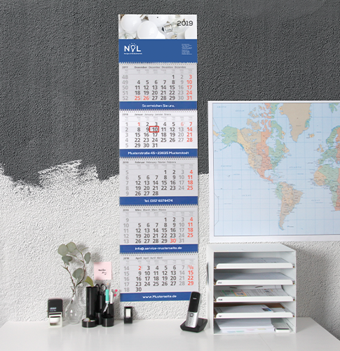 5- und 7-Monats-Wandkalender