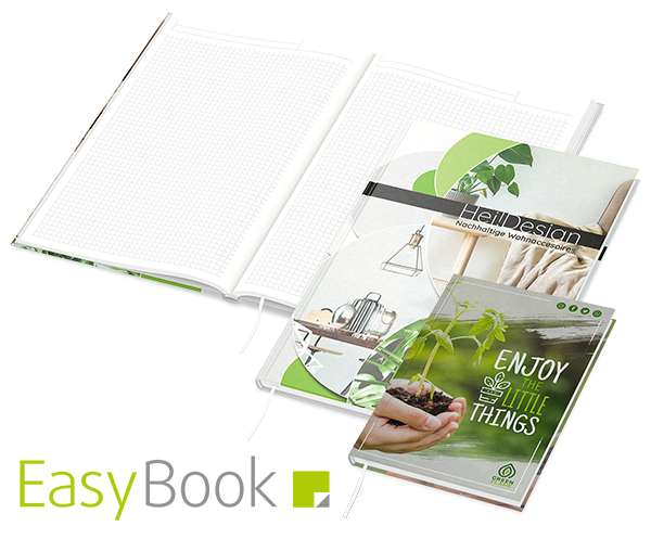EasyBook Recycling Notizbücher mit Logo bedrucken