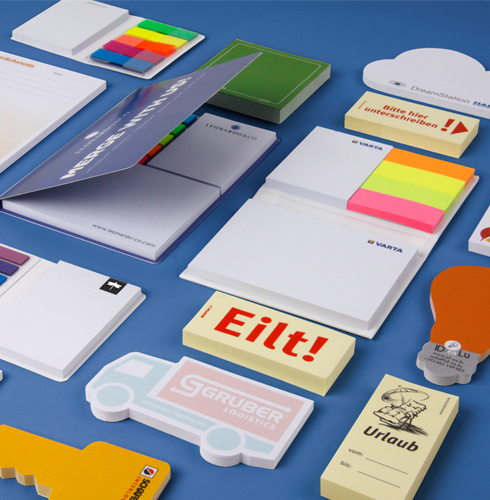 Verschiedene Haftnotizen zum selbst gestalten