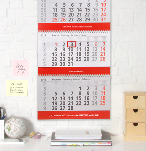 Mehrblock-Wandkalender
