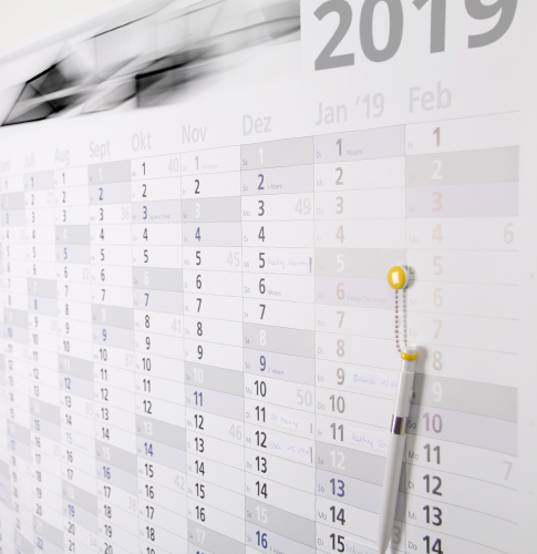 Posterkalender für idealen Jahresüberblick