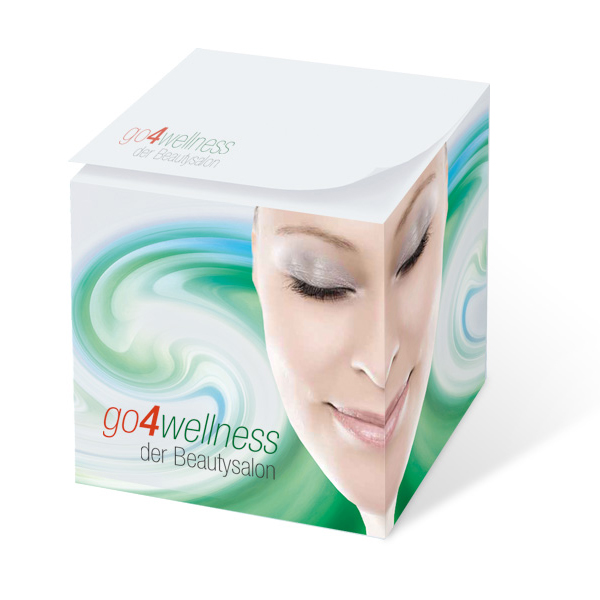 Notiz-Zettelklotz 10 x 10 x 10 cm Digitaldruck