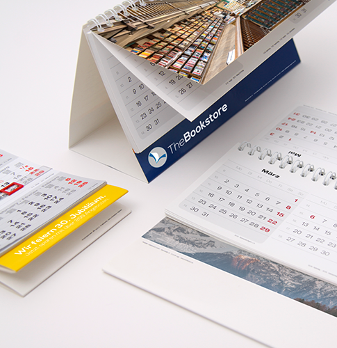 Verschiedene Tischkalender aus unserem Sortiment