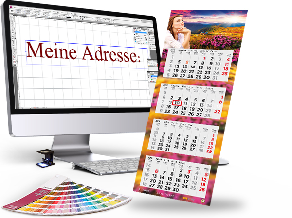 Gestaltung für Rückpappe des BIZSTIX® Wandkalender