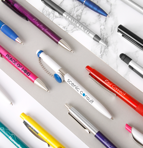 Werbekugelschreiber individuell bedrucken