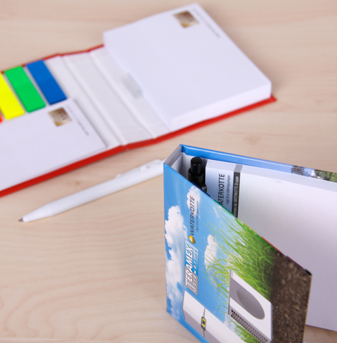 Haftnotiz-Set für die Hosentasche individuell gestalten