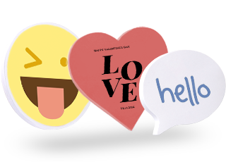 Haftnotizen in verschiedene Formen