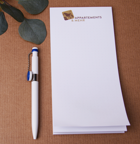 Notizblöcke DIN Lang bedruckt