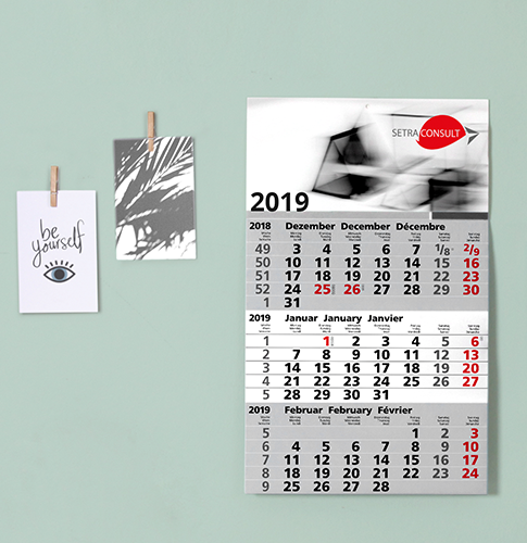 3-Monatskalender von notizblock24