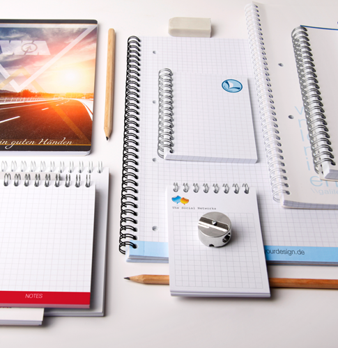 Collegeblöcke bedrucken