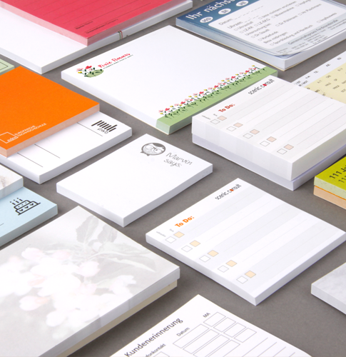 individuelle Haftnotizen als Werbemittel