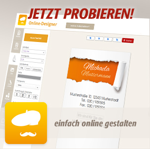 Jetzt den Online-Designer testen und alle Artikel einfach online gestalten!
