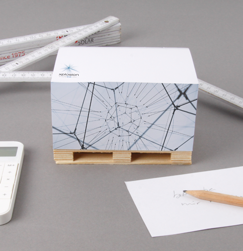 Notizblock auf Mini-Palette im Digitaldruck kaufen