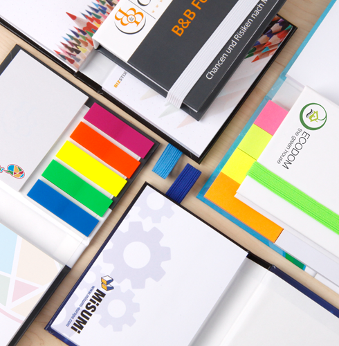 Haftnotiz-Set mit Gummibandverschluss 