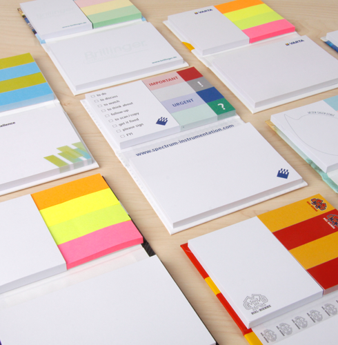 Haftnotiz-set individuelle Werbebotschaft