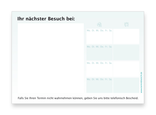 Terminzettel Classic #5 mint
