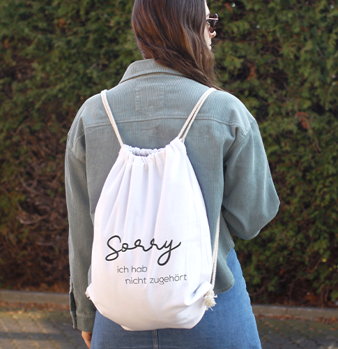 Canvarucksack bedrucken