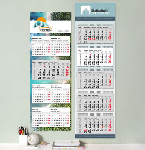 Werbekalender mit 5 bis 7 Monaten überblicken