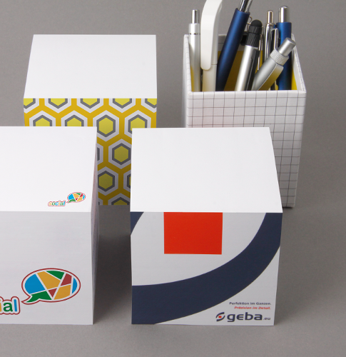 Notizblock-Würfel 9 x 9 x 9 cm bedrucken 