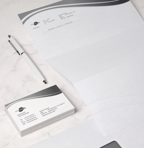 Briefpapier Leinen bedrucken